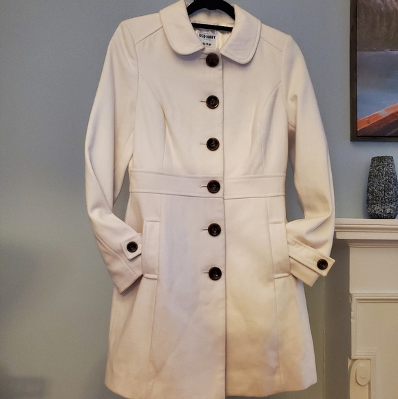 Off white Wool peacoat - Picture 2 of 9